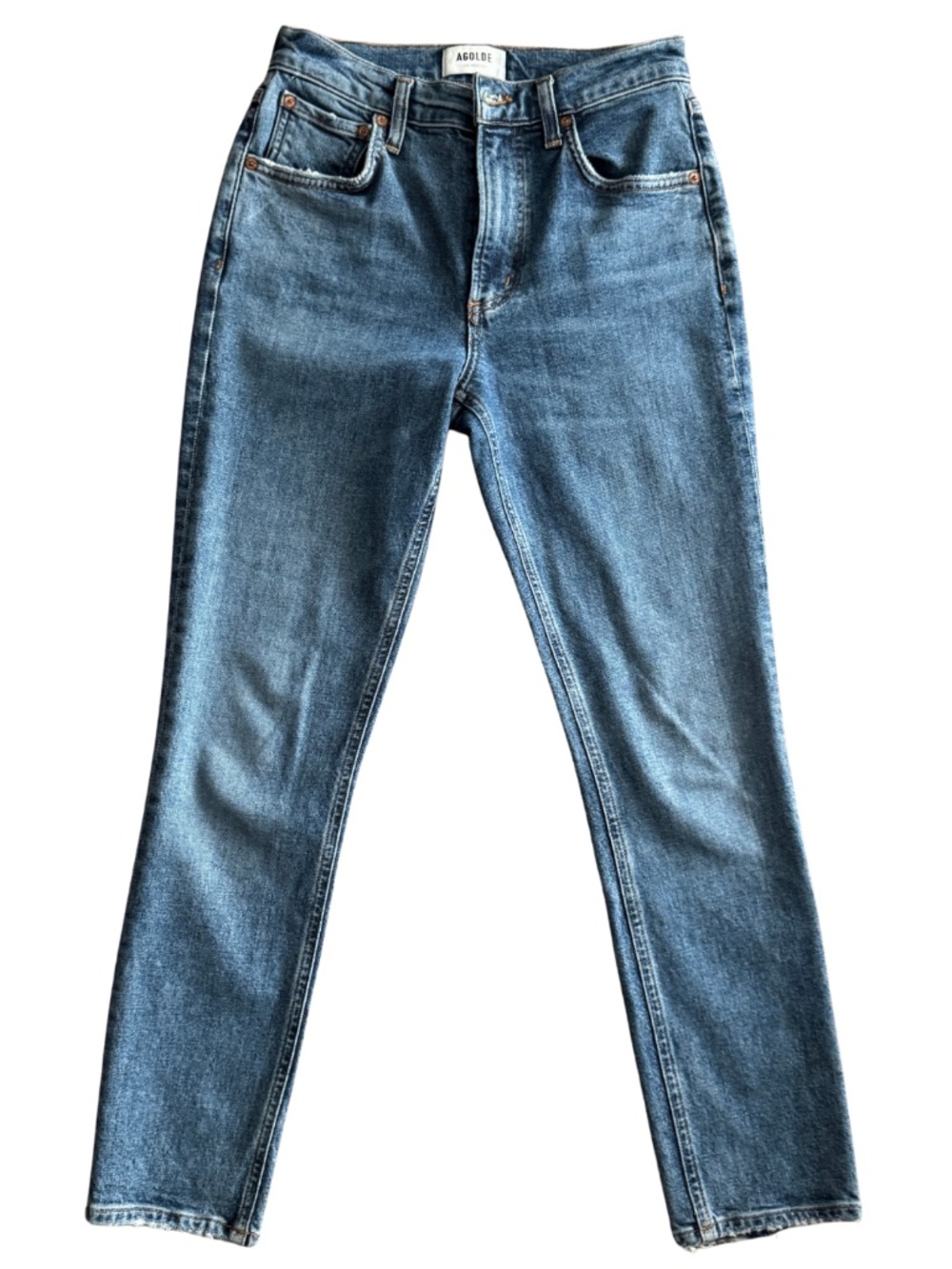 AGOLDE Jamie Jeans Women's 24 High Rise 100% Cotton Made in USA
